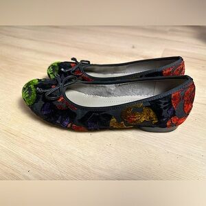 JENNY Floral Slip-On Embroidered Ballerina Flats Women’s Balletcore Shoes Size 6